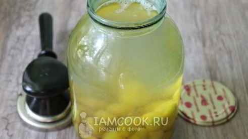 компот из алычи на зиму