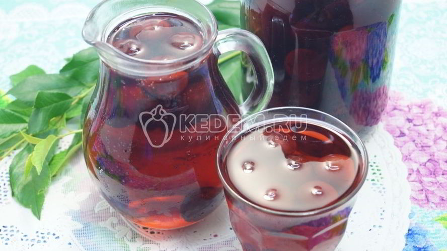 Рецепт компота из черешни