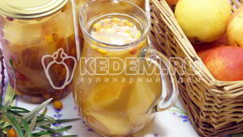 компот из груш с облепихой