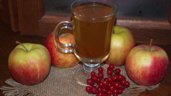 Рецепт Компота иза калин и яблока