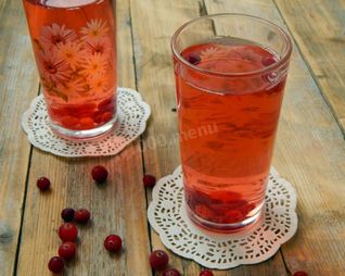 Компот из клюквы замороженной
