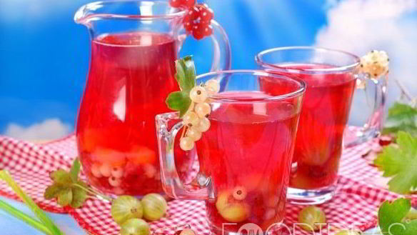 Рецепт Компота из крыжовника и смородины