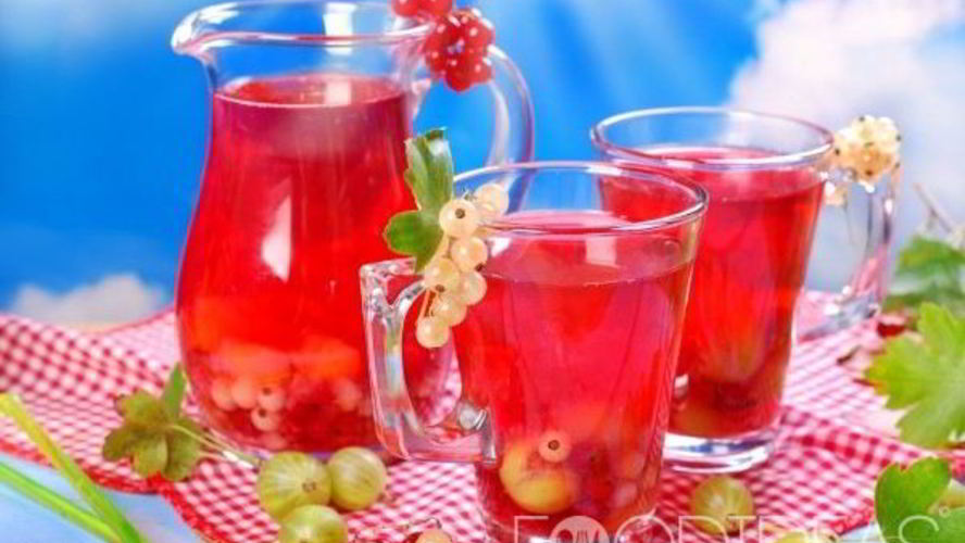 Рецепт компота из крыжовника и смородины