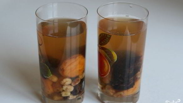 Рецепт Компота из кураги и чернослива