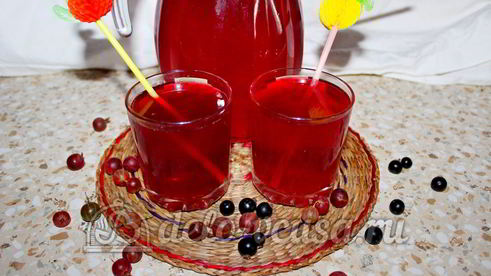 компот из смородины и крыжовника