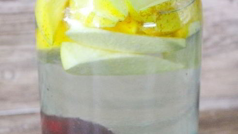 компот из яблок и слив на зиму