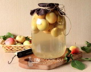 Яблочный компот на зиму