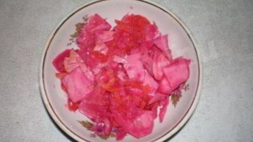 Рецепт квашеной капусты со свеклоя ны зиму