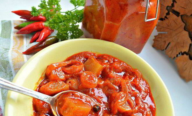 Лечо из кабачков