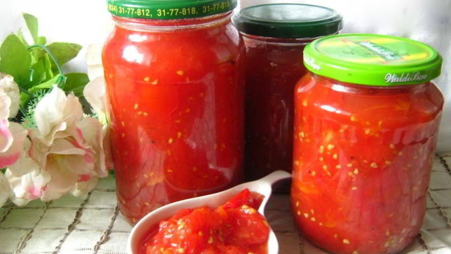 Рецепт ленивой томатной заготовки
