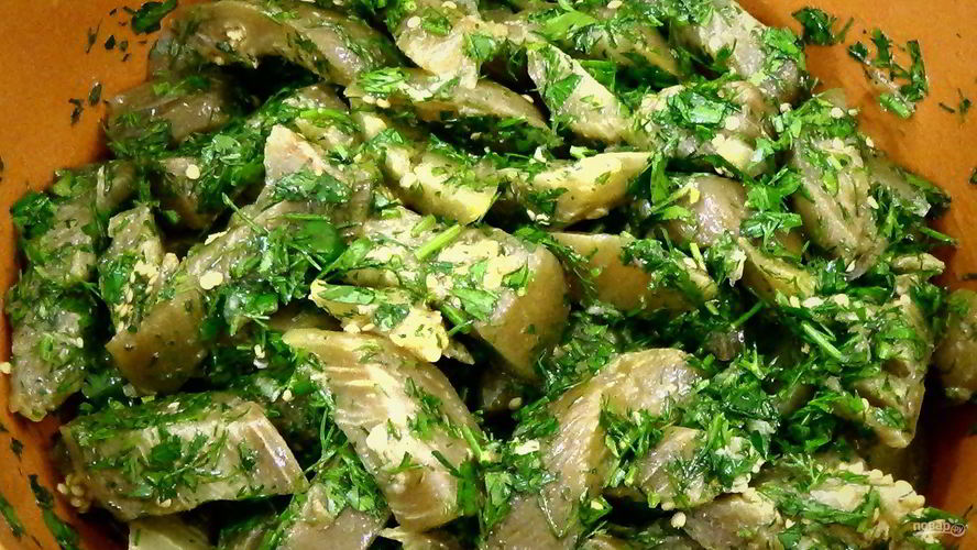 Рецепт баклажанов, маринованных быстро