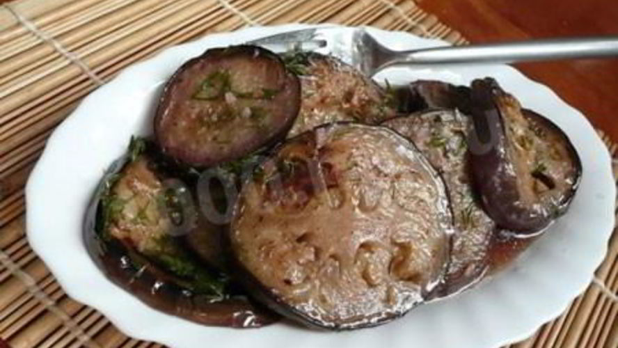 Рецепт баклажанов, маринованных в вине