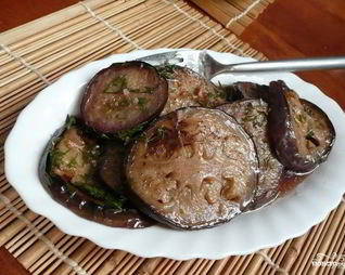 Быстро маринованные баклажаны