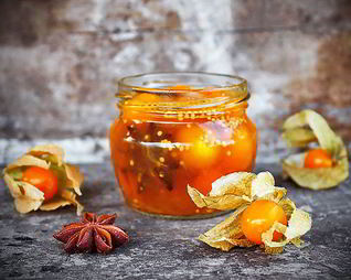 Физалис, маринованный в апельсиновом соке