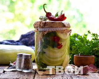 Кабачки маринованные на зиму