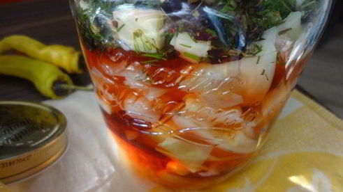 капуста, маринованная по-грузински