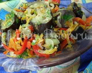 Ленивые маринованные баклажаны