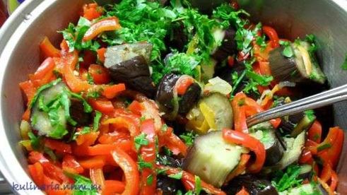 ленивые маринованные баклажаны