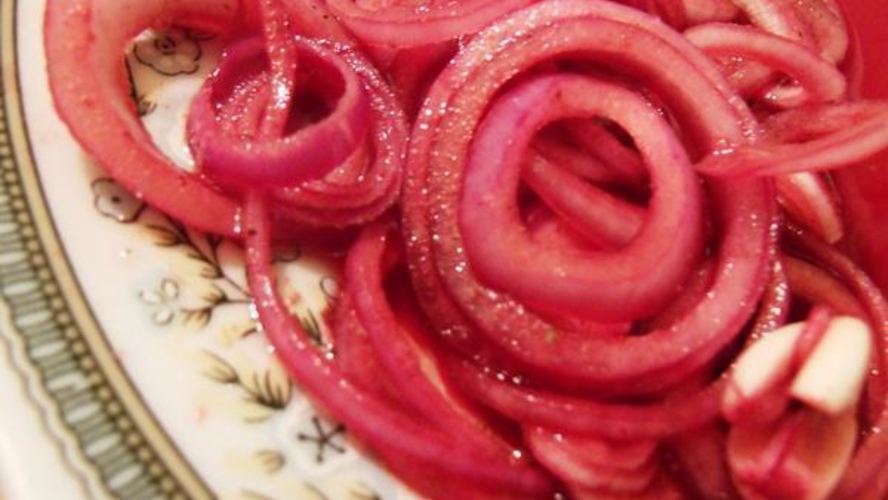 Рецепт лука, маринованного в гранотовом соке