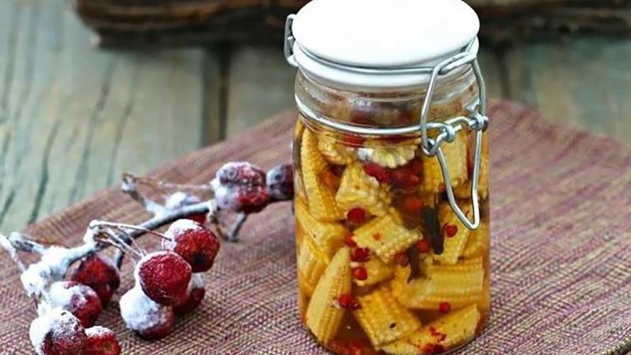 Рецепт маринованной мини кукуруза на зиму