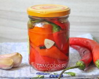 Маринованный острый перец на зиму