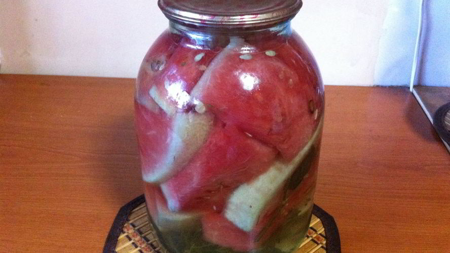 Рецепт маринованных долек арбуза