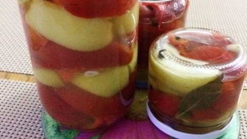 маринованные гогошары с медом и яблоком