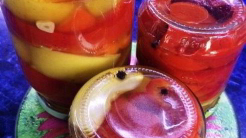 маринованные гогошары с медом и яблоком