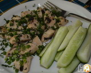 Маринованные грудки на пару