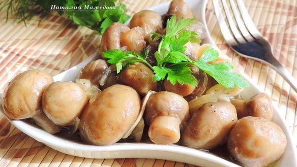 Рецепт Маринованных шампиньонов за 20 минут