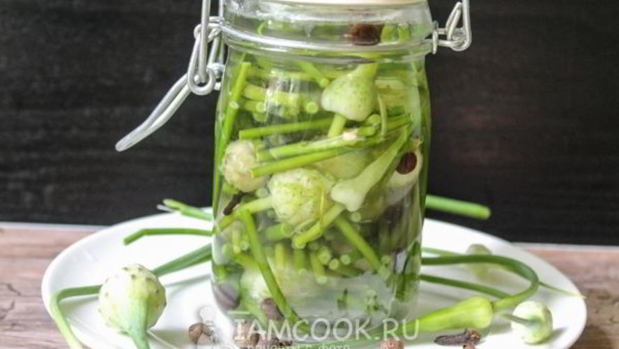 Рецепт маринованных стрелок чеснока
