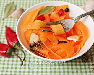 Морковь, маринованная на зиму без стерилизации