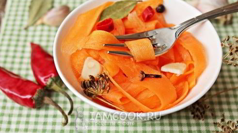 морковь, маринованная на зиму без стерилизации