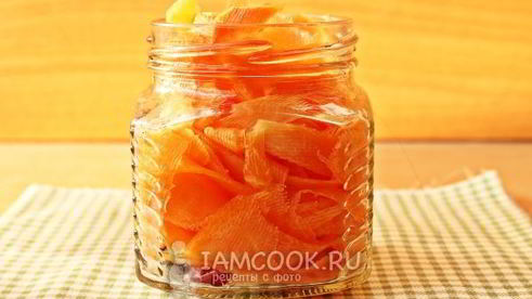 морковь, маринованная на зиму без стерилизации