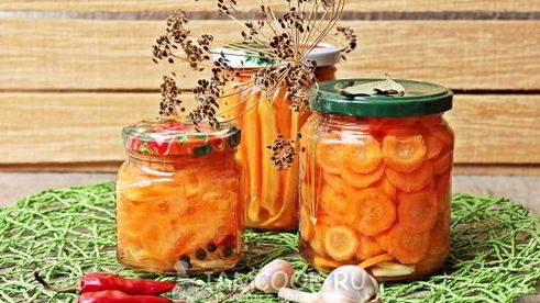 морковь, маринованная на зиму без стерилизации