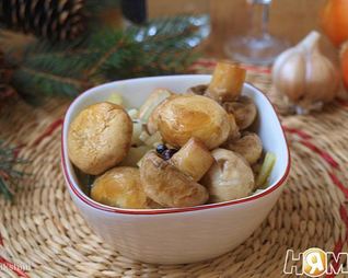 Очень быстрые маринованные шампиньоны