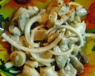 Вешенки соленые маринованные