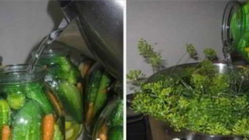 патиссоны, консервированные с огурцами