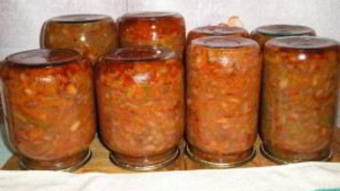 перец с фасолью на зиму