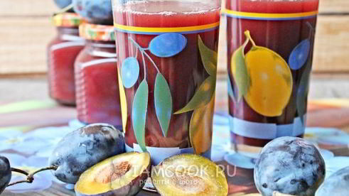 сок из сливы на зиму через соковыжималку