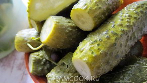 Рецепт Хрустящих малосольных огурцов