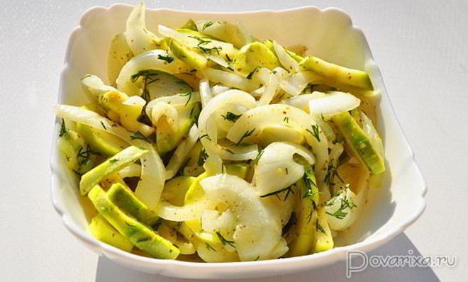 Малосольные кабачки за 20 минут