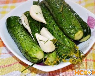 Малосольные хрустящие огурчики