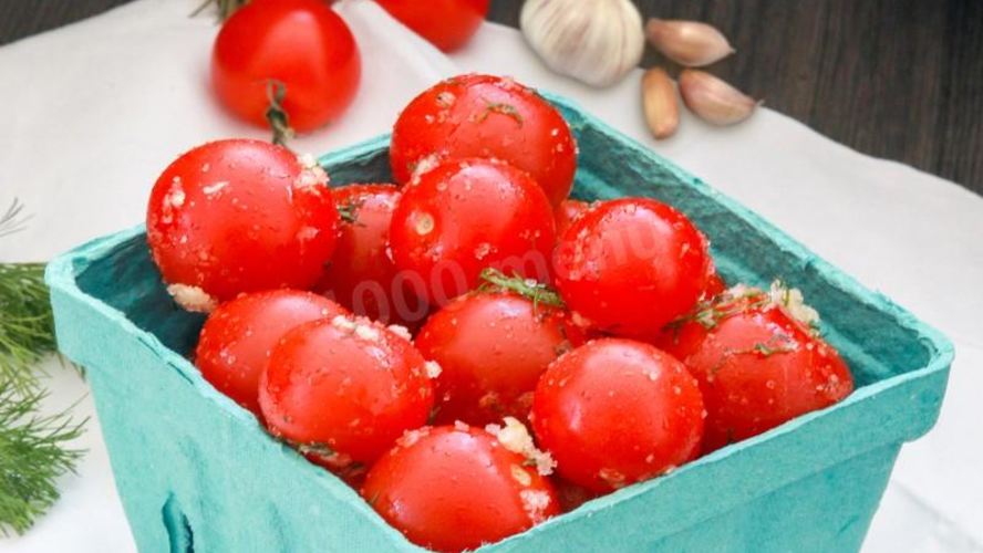 Рецепт малосольных помидоров в пакете