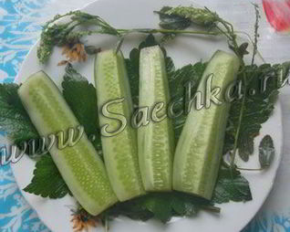 Огурцы малосольные с дикими травами