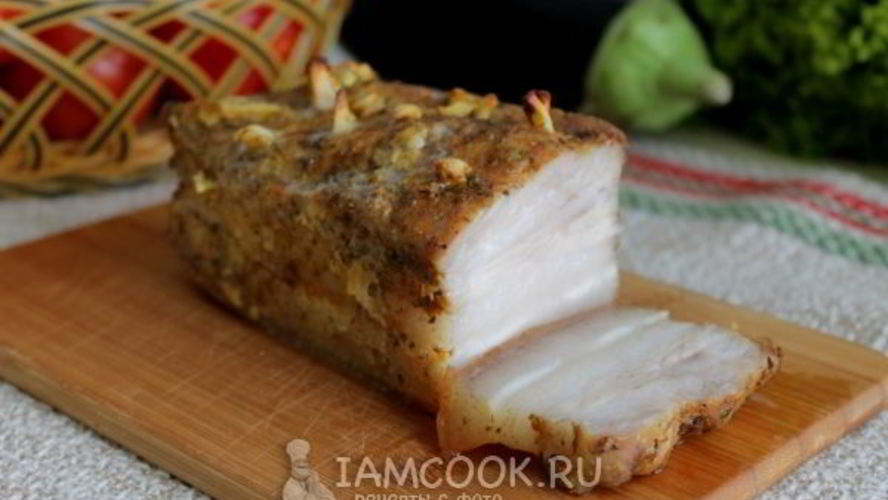 Рецепт сала с горчицей