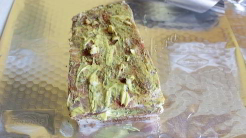 сало с горчицей