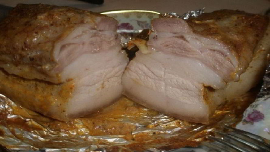 Рецепт сала в лукового шелухе