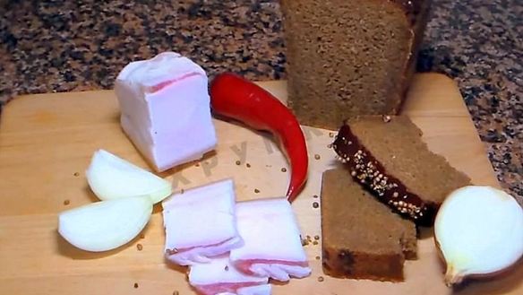 Рецепт Сала в рассоле с чесноком