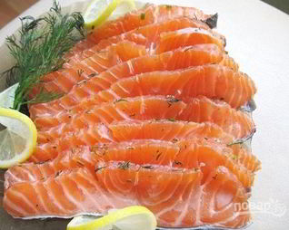 Слабосоленая семга